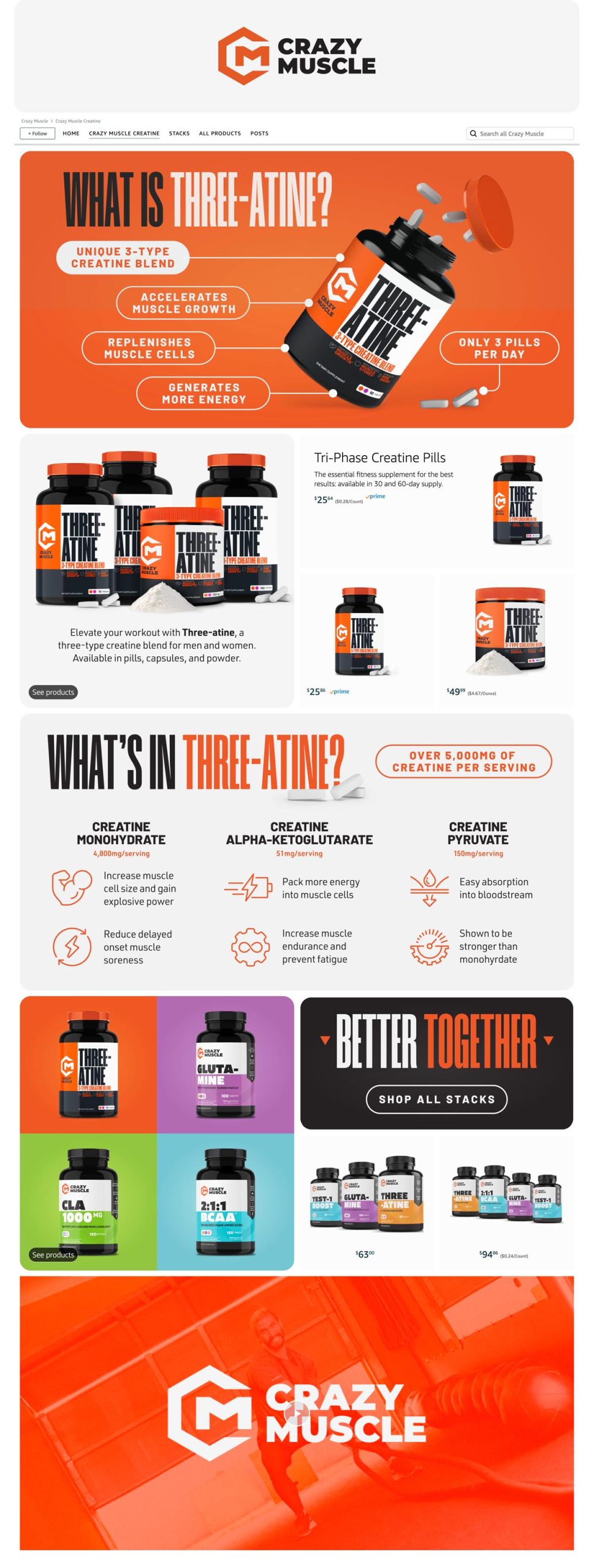 Crazy Muscle full storefront portfolio