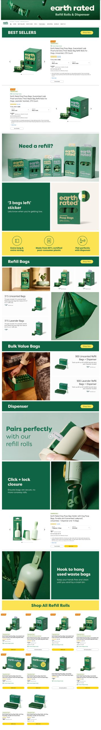 Earth Rated full storefront portfolio