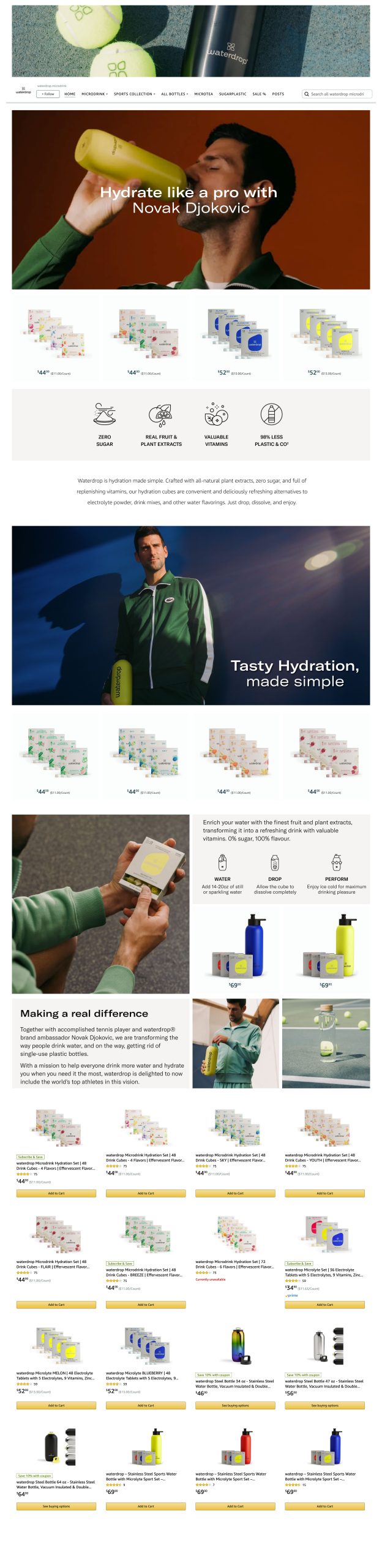 Waterdrop full storefront portfolio